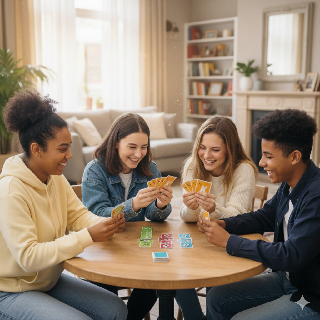 Amis jouant à Kiblitz